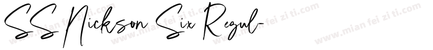 SS Nickson Six Regul字体转换